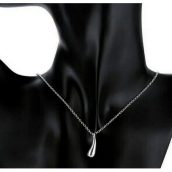 Jewely Set, 16" Necklace, Bracelet. Earrings, Ring .925 Waterdrop Sterling... - Picture 7 of 12